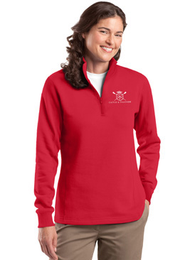 Kuhl Avalon 1/4 Snap Red Fleece Pullover Sweatshirt Womens Size Small
