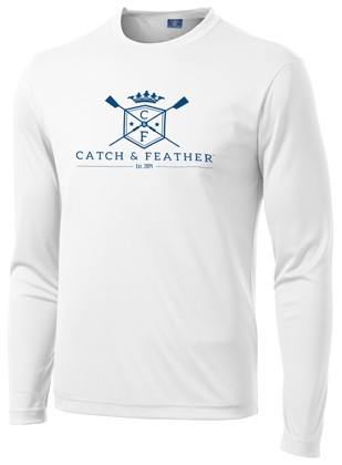 Men's Long Sleeved Performance Tee, Catch & Feather
